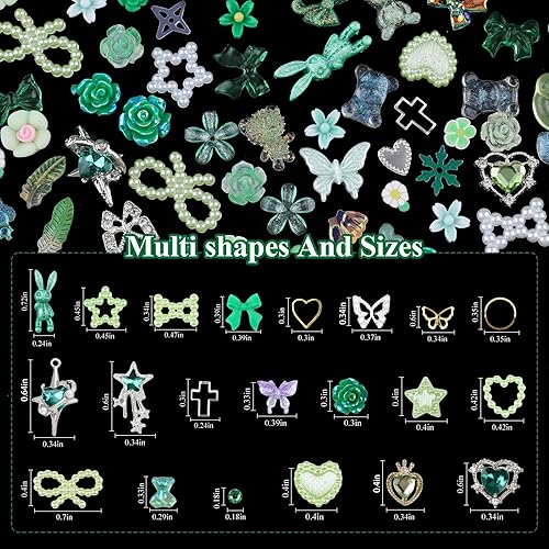 Miniatura 5 de Umillars Juego de dijes de diamantes de imitación con flores amarillas 3D, de acrílico, camelia, rosa, mariposa, lazo, corona, corazón, para diseños