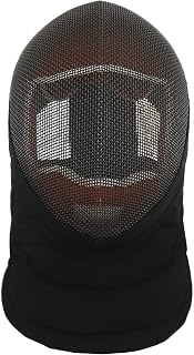 Red Dragon Armoury AR7012 HEMA Fencing Coaching Mask X-Large - 350N Bib, Black Mesh, Washable Liner