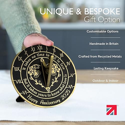 Miniatura 2 de Regalo de reloj de sol de aniversario para cualquier aniversario de boda en 2024  What Love is  Decoración del hogar de metal reciclado o idea de