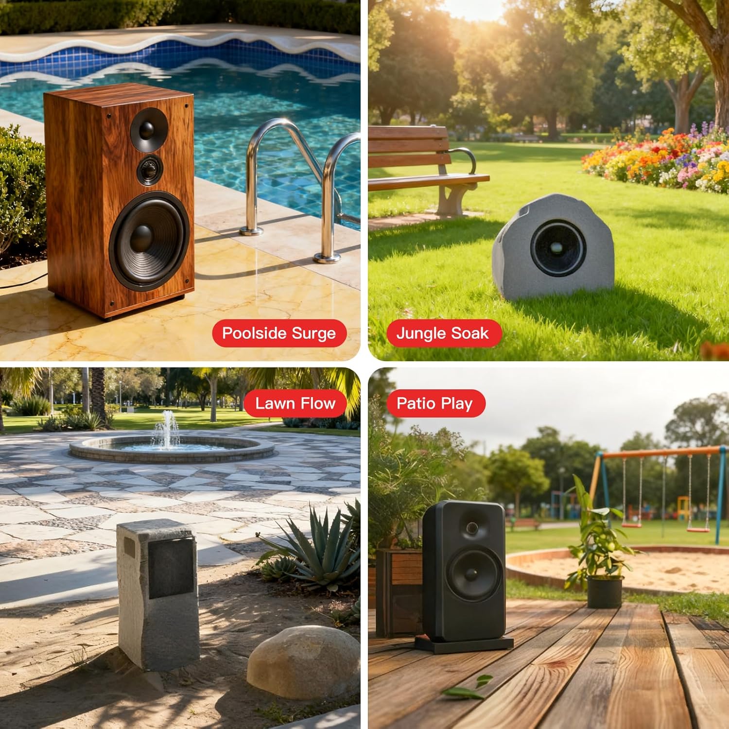 14 Gague Outdoor Speaker Wire 100 Feet - 2 Conductor Direct Burial Speaker Cables CL3 CL2 Rated, UV Resistant CCA Cable for Garden, Patio, Pool Audio Systems