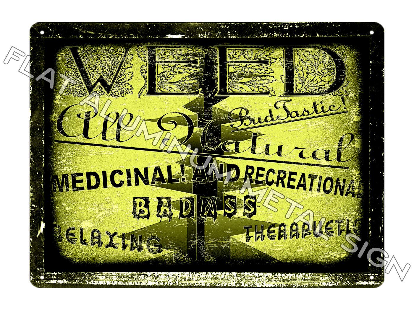 RETRO SIGNS BY J E MATRIX Marjiuana Metal Sign Hemp Store Classic Funny Vintage Style Wall Decor Art 936