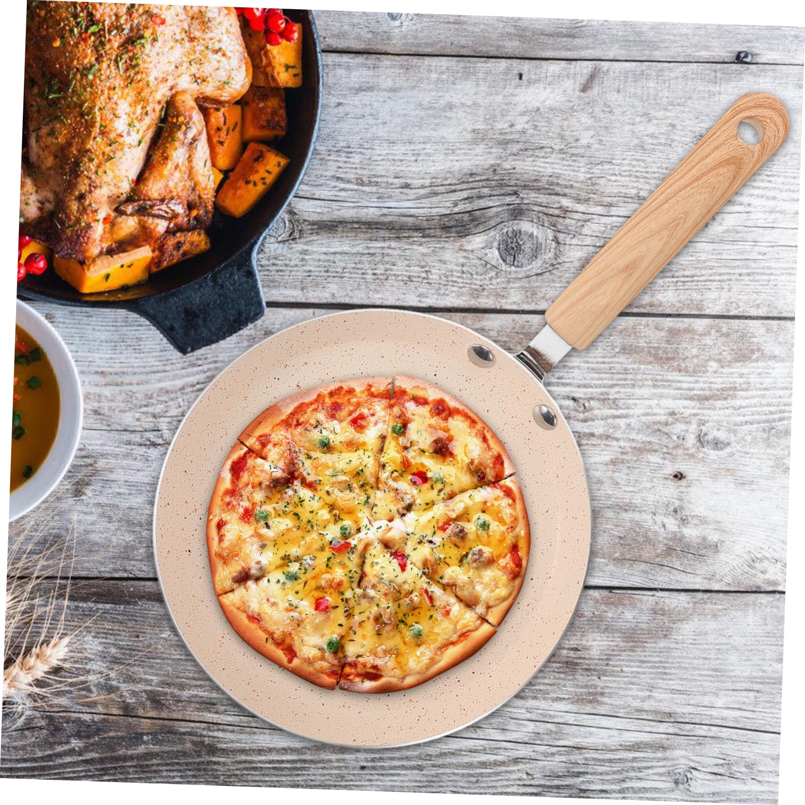 CIYODO Crepe Pan Nonstick Pancake Skillet Small Flat Pan Even Heat Distribution Non-stick Coating