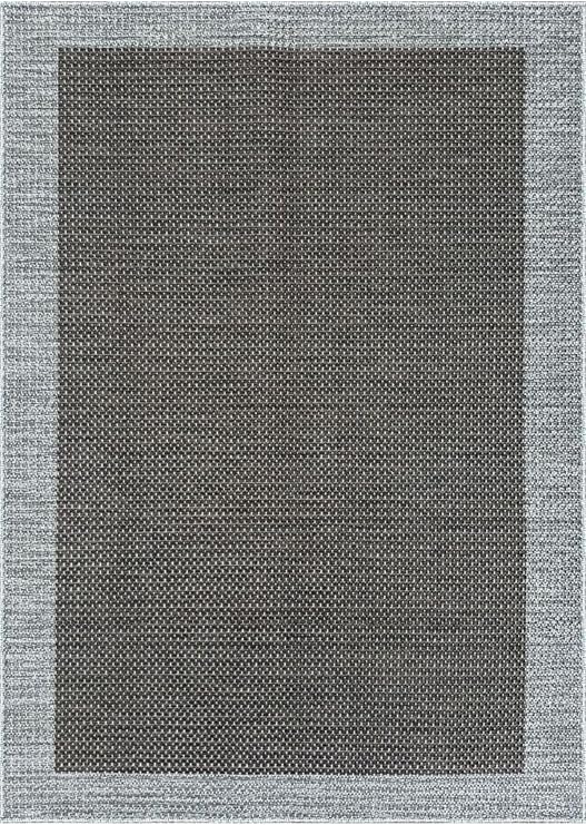 Lüks Sisal Makine Dokuması 8mm Dokuma Tabanlı Mutfak Balkon Halısı, Kahverengi-Gri, 60 x 100