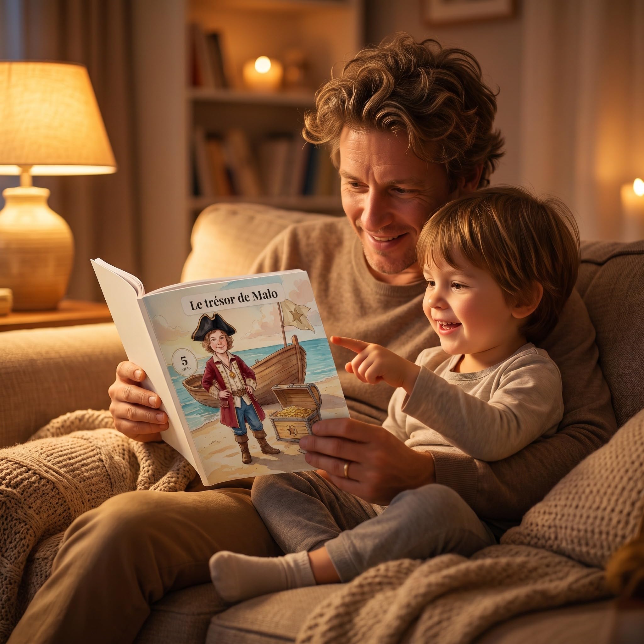 Livre personnalisé enfant pirate photo et prénom - Cadeau chasse au trésor