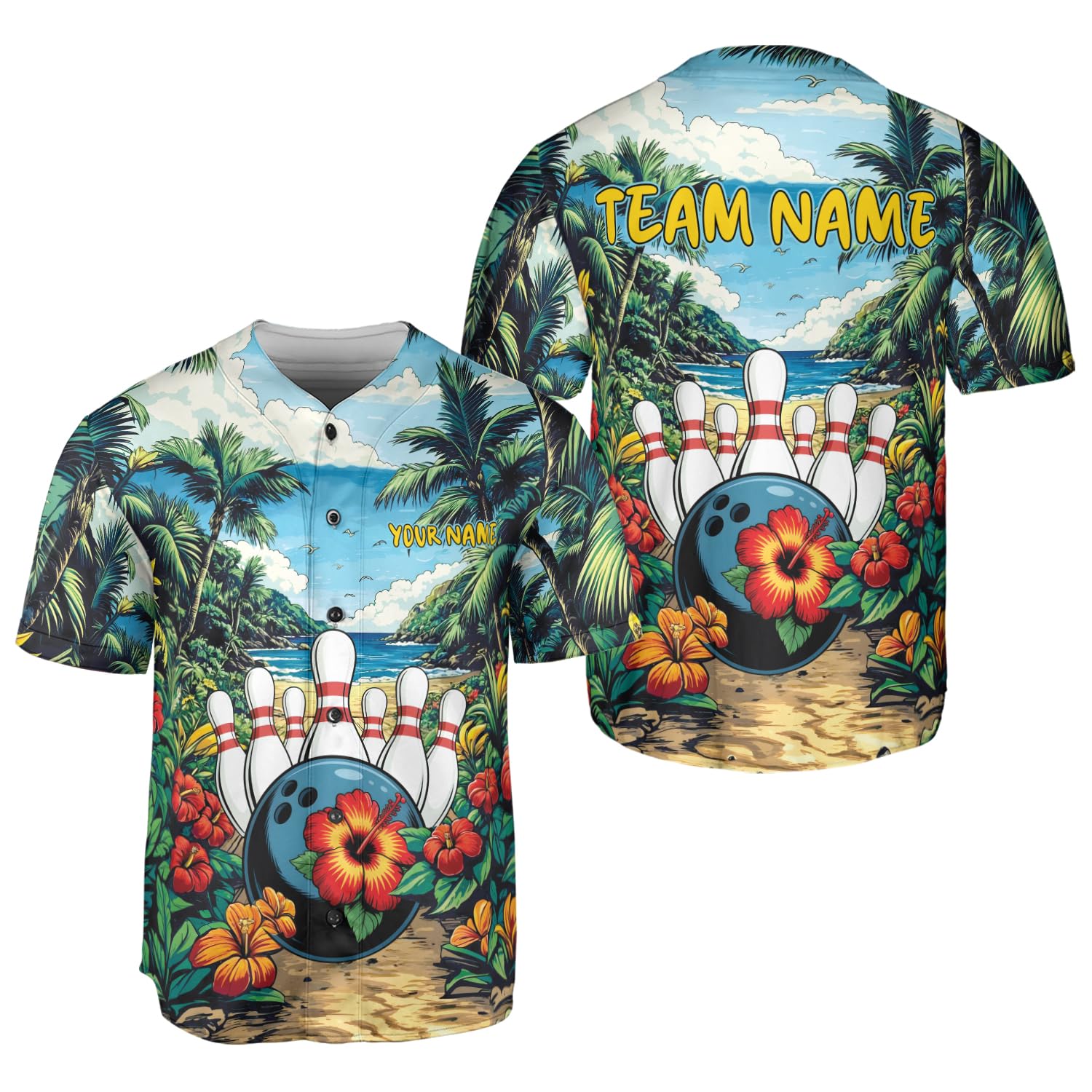 LigtHuy Personalized Bowling Baseball Jersey, Custom Name & Team Bowling Shirt, Uniform for Bowling Team, Bowling Lover (US, Alpha, Small, 5X-Large, Regular, Regular, Multi 22)