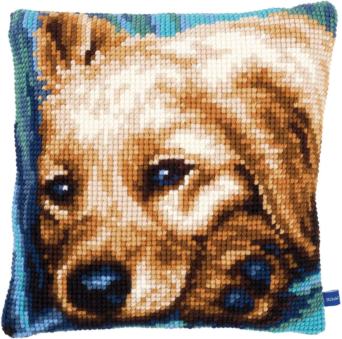 Vervaco Dog Pillow Cover Needlepoint Kit