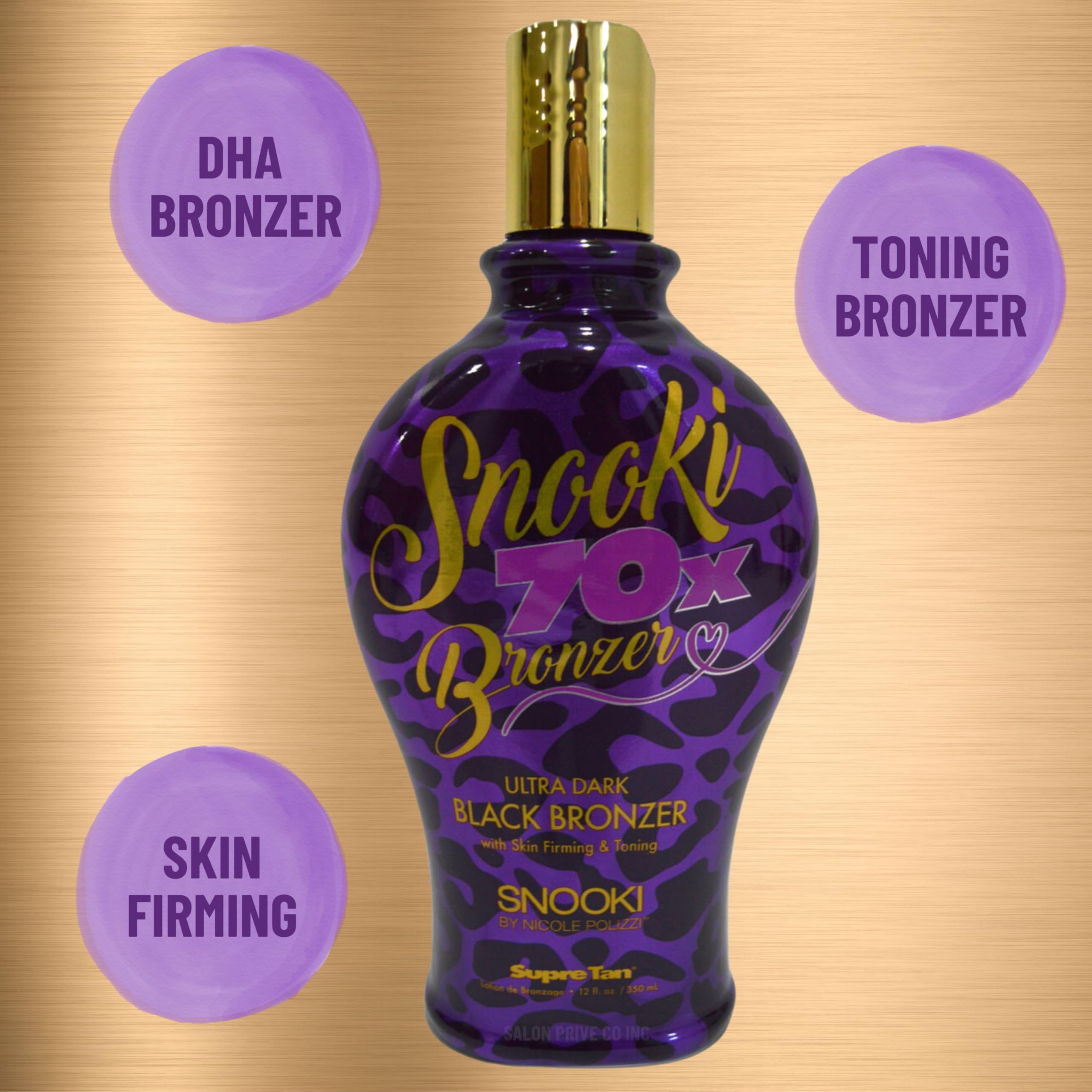 Supre Snooki Ultra Dark 70X Black Bronzer Tanning Lotion