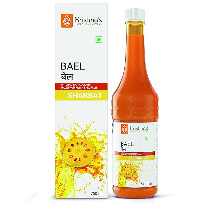 Krishna's Bael Sharbat - 750 ml (Pack of 1) | Rejuvenation Drink | Bel Sharbat | Bael Sharbat