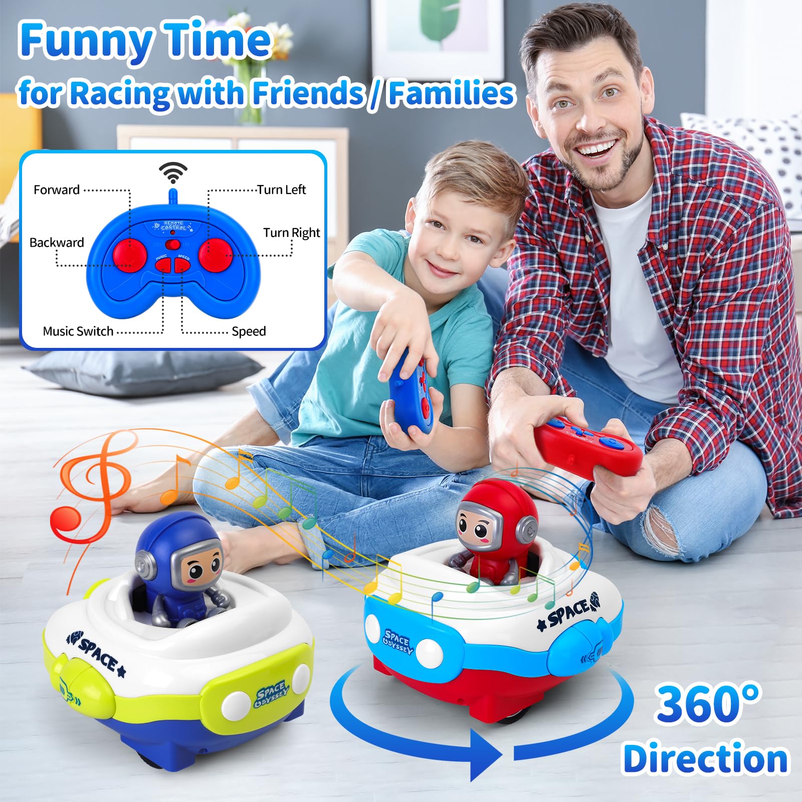 Rc Car Pack Luckit Pack Remote Control Bumper Cars Toys For