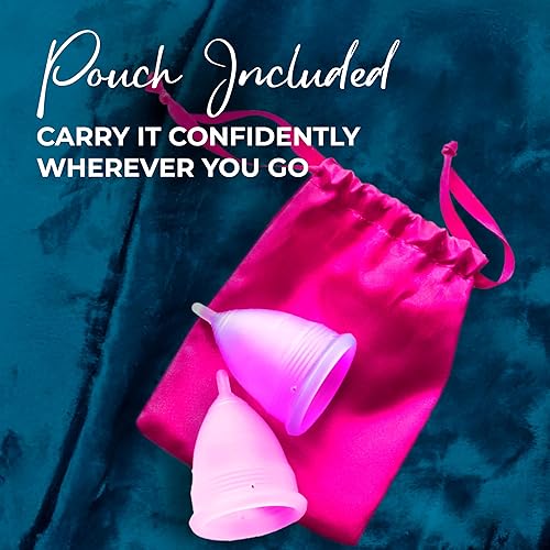 Miniatura 8 de Dutchess, Copa menstrual reutilizable, alternativa femenina No.1 contra las toallitas femeninas sanitarias, 2 Color múltiple,Rojo