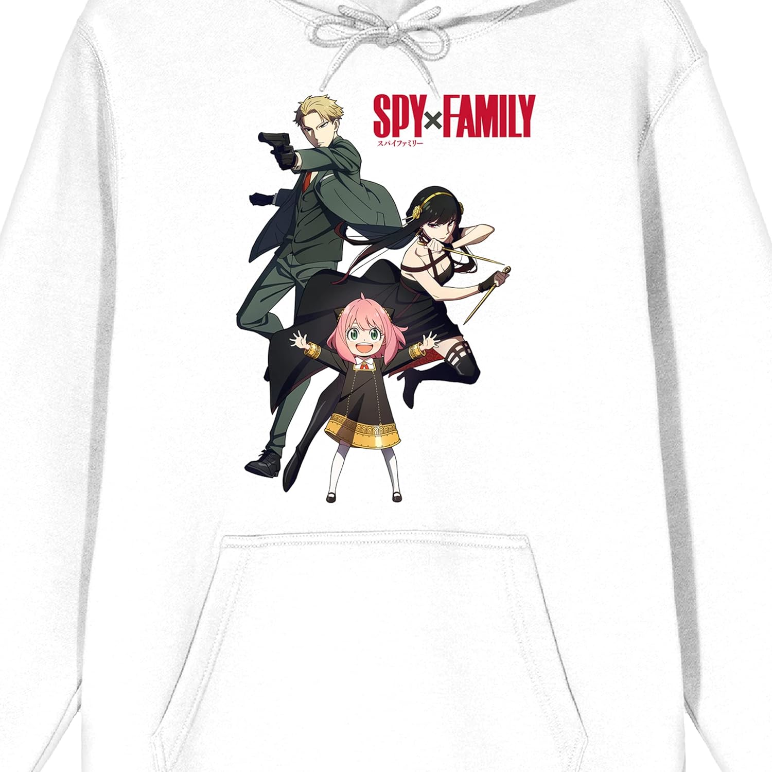 Bioworld Spy X Family Forger Family Men's White Sweatshirt