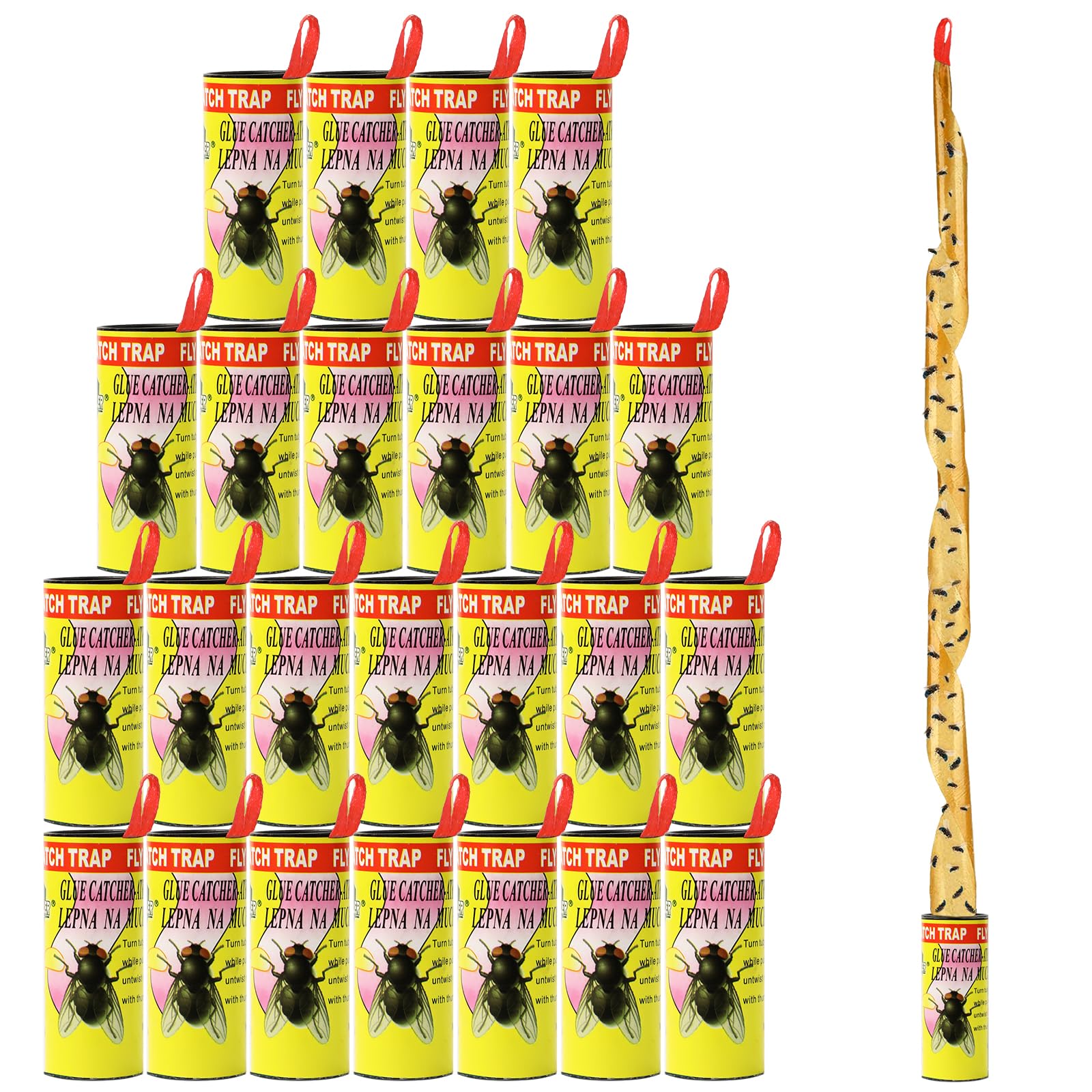 Piège Nuisible,Ruban Attrape-mouches Collant Et Puissant, Unités Piège