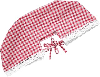 SHINEOFI Rattan Picnic Basket Liner Replacement Cloth Insert with Red Plaid Pattern Washable and Reusable Fabric Liner for Wicker Picnic Baskets 32x25x14cm for Outdoor and Farmhouse Use