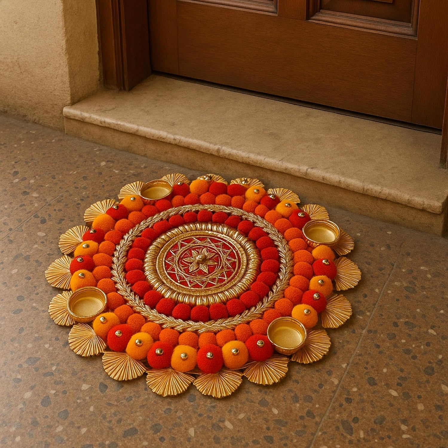 Pink Lotus Toran - Elegant Door Hanging Decor -15 Pink Lotus Toran - Elegant Door Hanging Decor -15