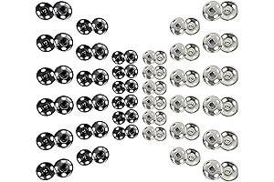 Fuman Forest 100 Sets of Sew-on Snap Buttons: A Sturdy Solution for Diverse Sewing Projects