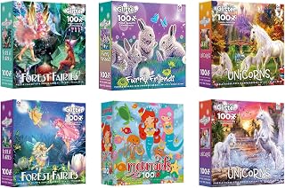 Ceaco | Fairy Tale Friends | 100 Piece Jigsaw Puzzle Value Pack Bundle #1 | Limited Edition | 6 Puzzles Included | Puzzles for Kids
