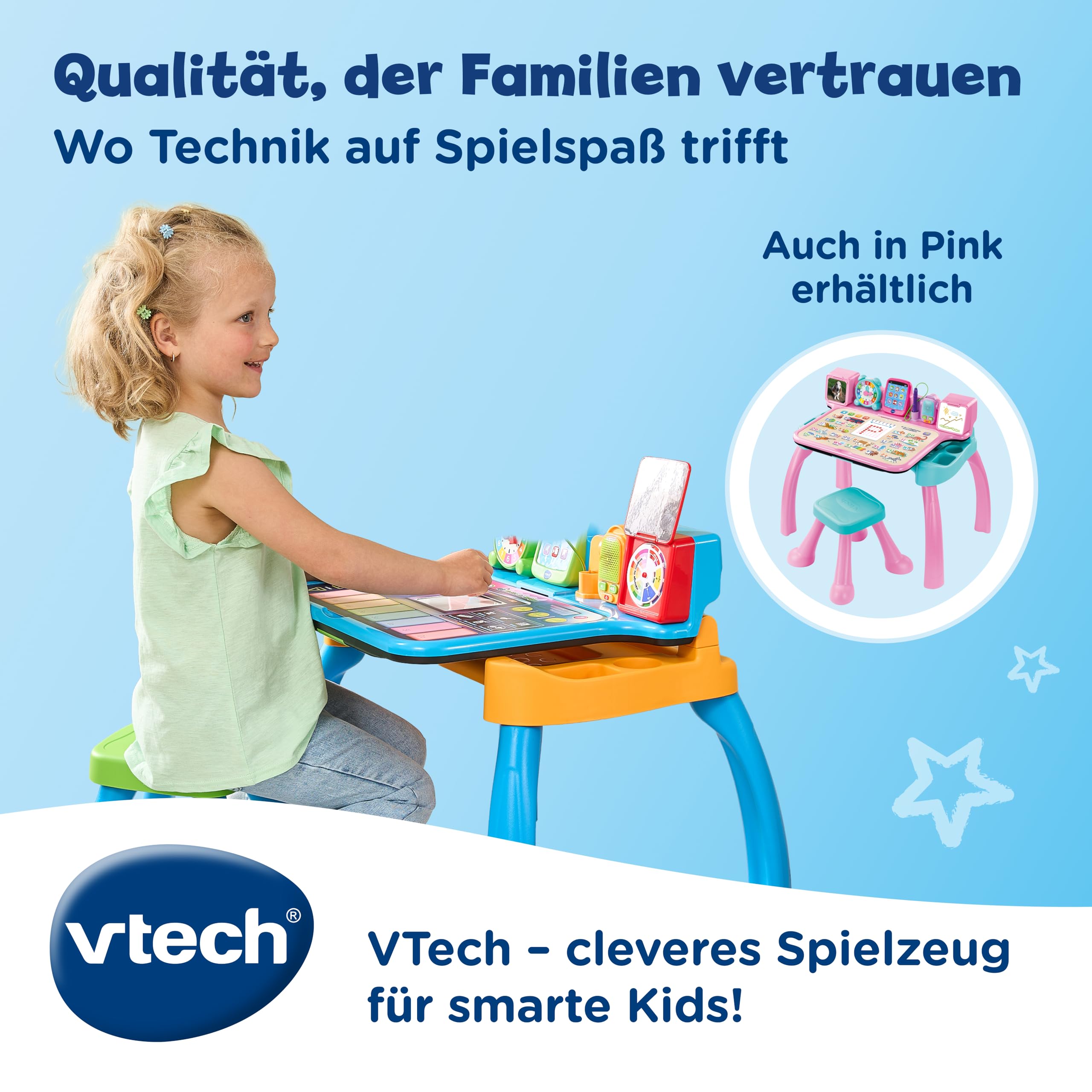 VTech 6-in-1 Magischer Schreibtisch Lernstation Stuhl ab 3 Jahren