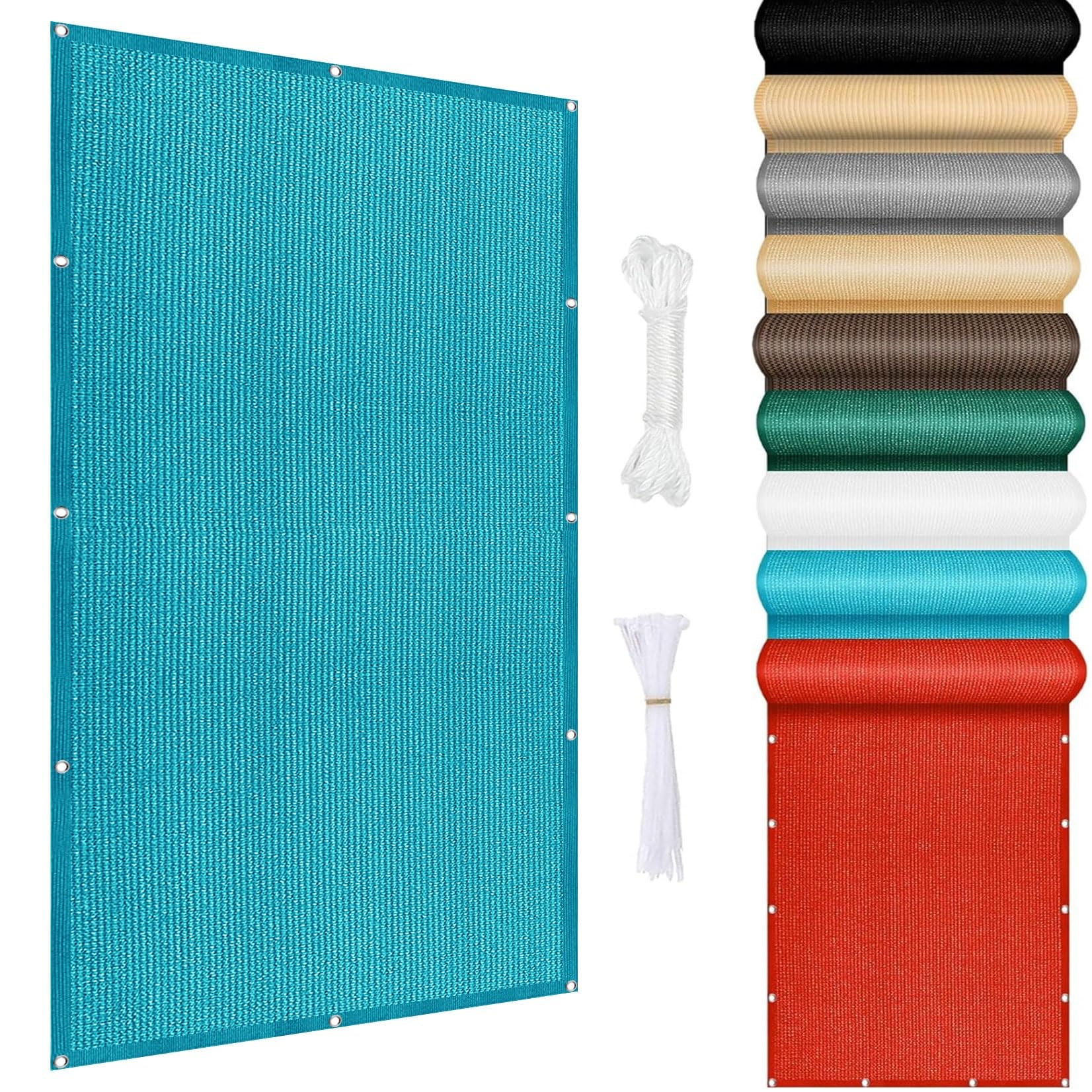 Pare-soleil de jardin bleu ciel 400x600 cm idéal pour le camping