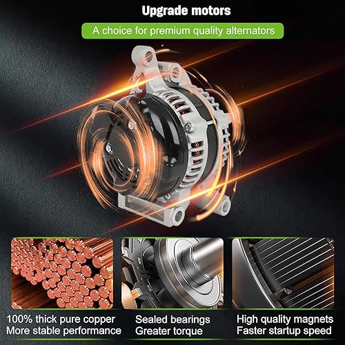 Miniatura 9 de SCITOO Alternador para alternadores 11352 apto para Toyota para Sequoia 2008-2022, para Toyota para Tundra 2007-2021 11352 27060-0S020 400-52393