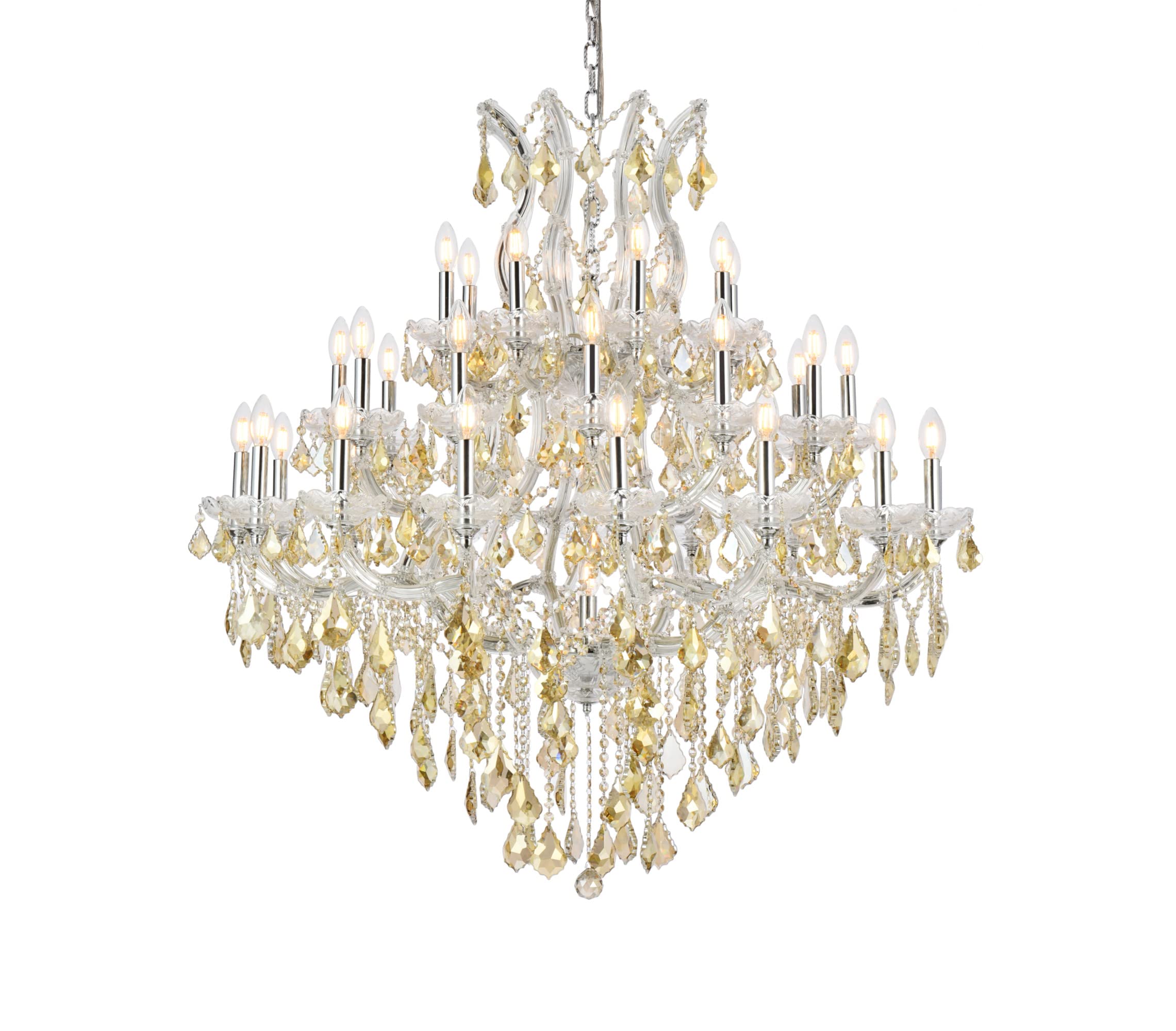 Elegant Lighting 2800G44C-GT/RC Maria Theresa 44-Inch High