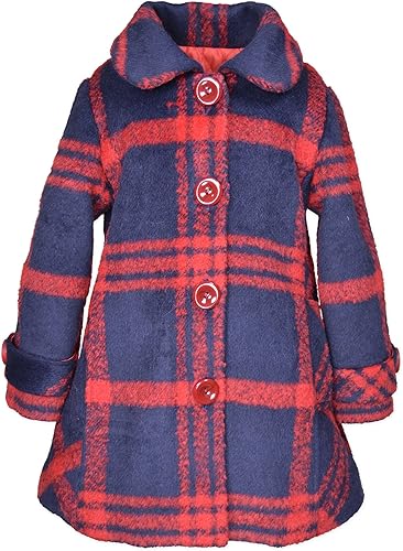 Widgeon Abrigo de coche con botones para niña 3732