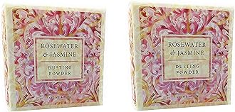 Trading Co. Dusting Powder, 4 Ounce, Rosewater & Jasmine - 2 PACK