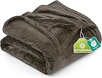 Vista 42 de Utopia Bedding - Manta de vellón de lujo, mullida, antiestática; manta de suave microfibra de 8.8 oz/yd² (300 g/m²) para sofá y cama; tamaño Negro