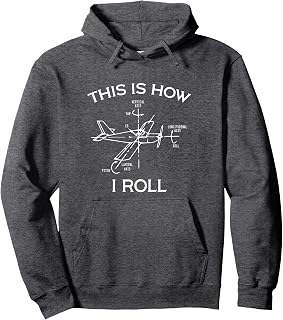 Pilot Aviation Pullover Hoodie - This Is How I Roll Airplane Gift
