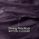 Hearth & Harbor Purple Duvet Cover King Size - 3 Piece King Duvet Cover Set, Soft Double Brushed King Duvet Covers with Button Closure, 1 King Size Duvet Cover 104x90 inches and 2 Pillow Shams