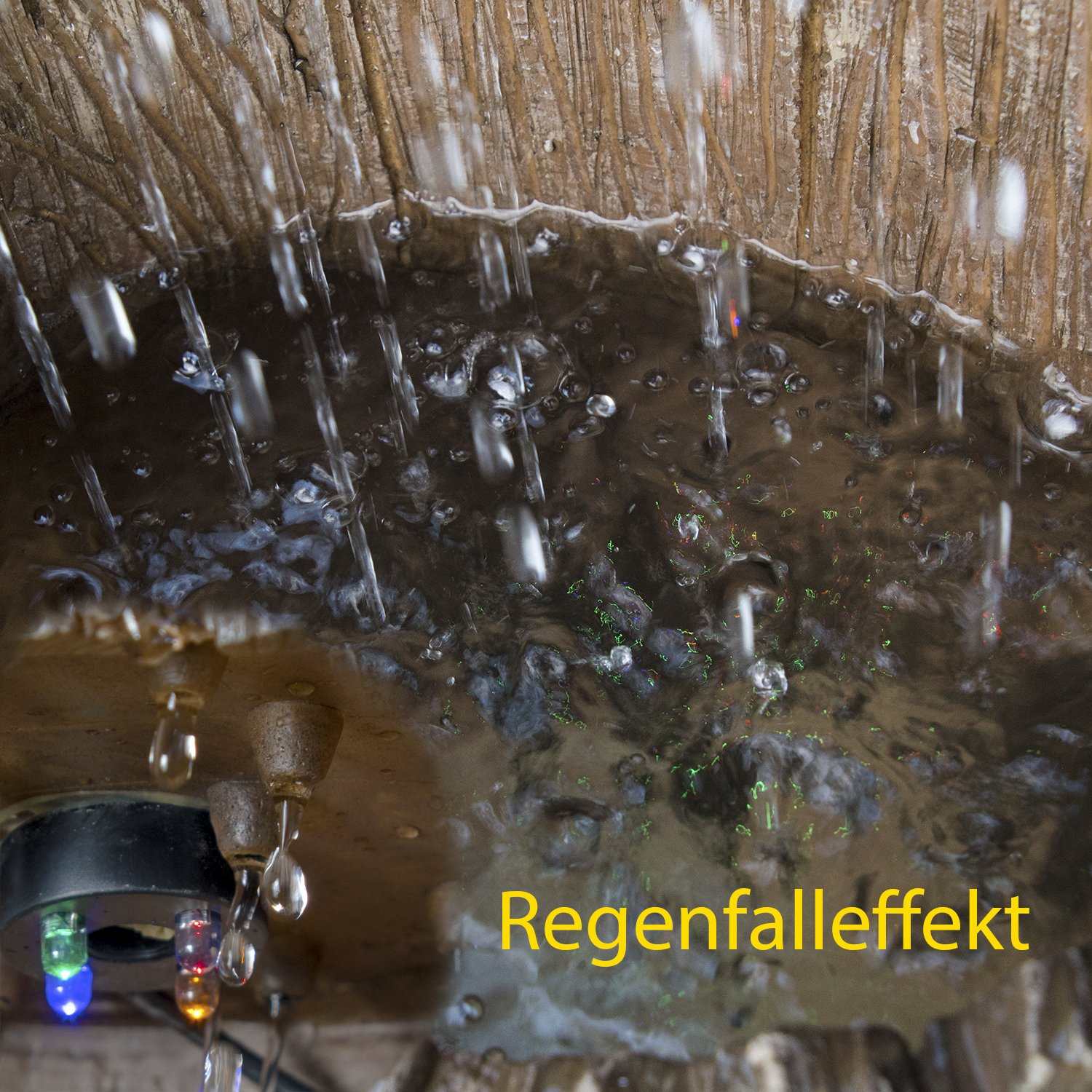 Köhko Gartenbrunnen mit Regenfalleffekt Dölitz 13014 Springbrunnen Wasserspiel