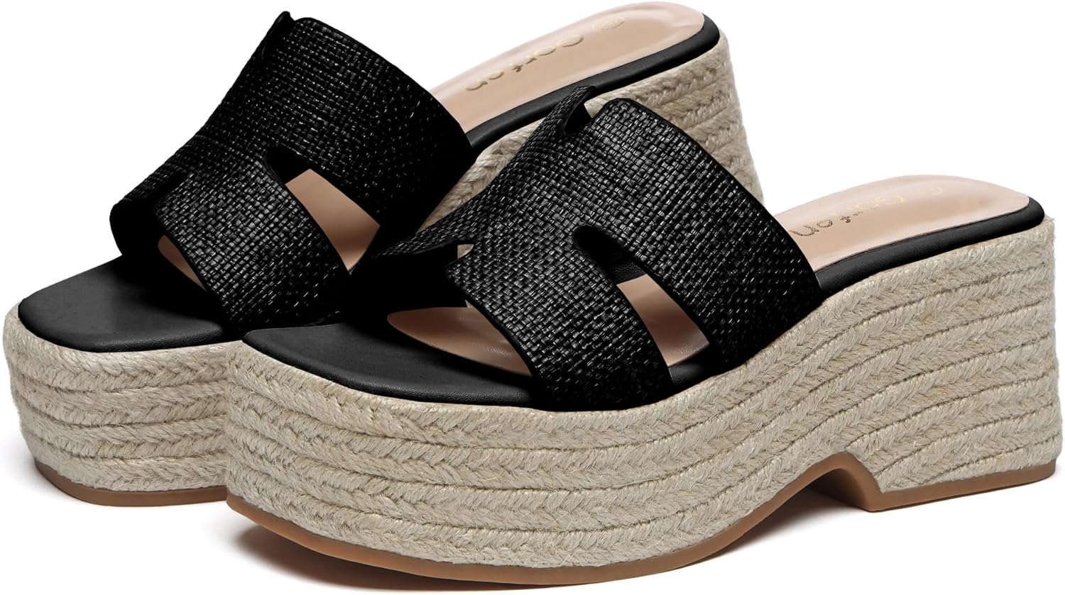 Platform Sandals Women with Chunky Wedge Design Open Toe