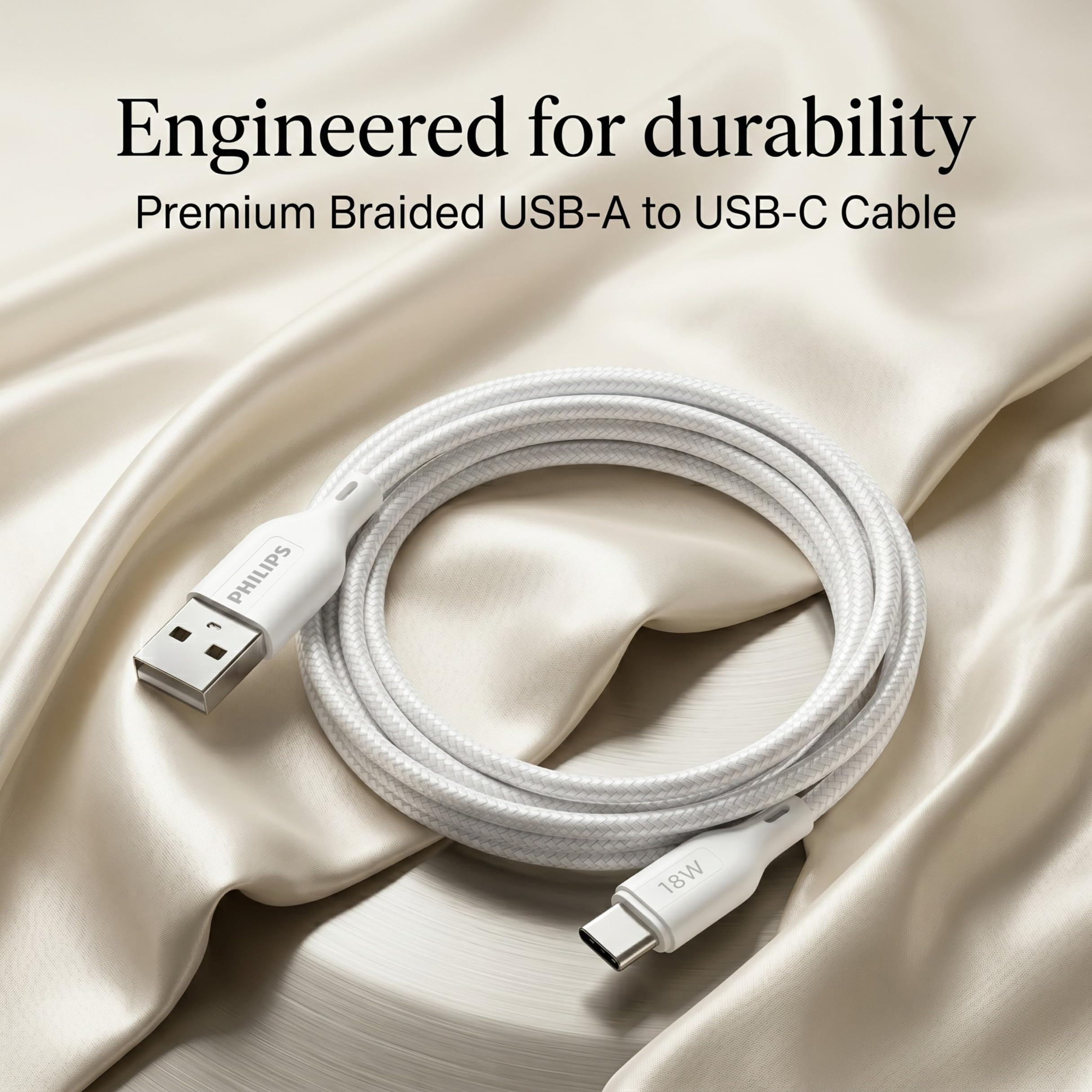 Philips USB-C Cable - Fast Charging & Data Transfer -4