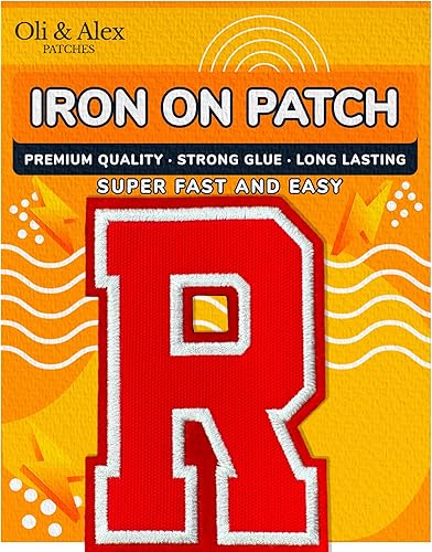 Miniatura 272 de Parches de letras termo-adhesivas de alta calidad – Lindas letras para ropa – Parche universitario para ropa – Letras bordadas de 4 1/2 parches