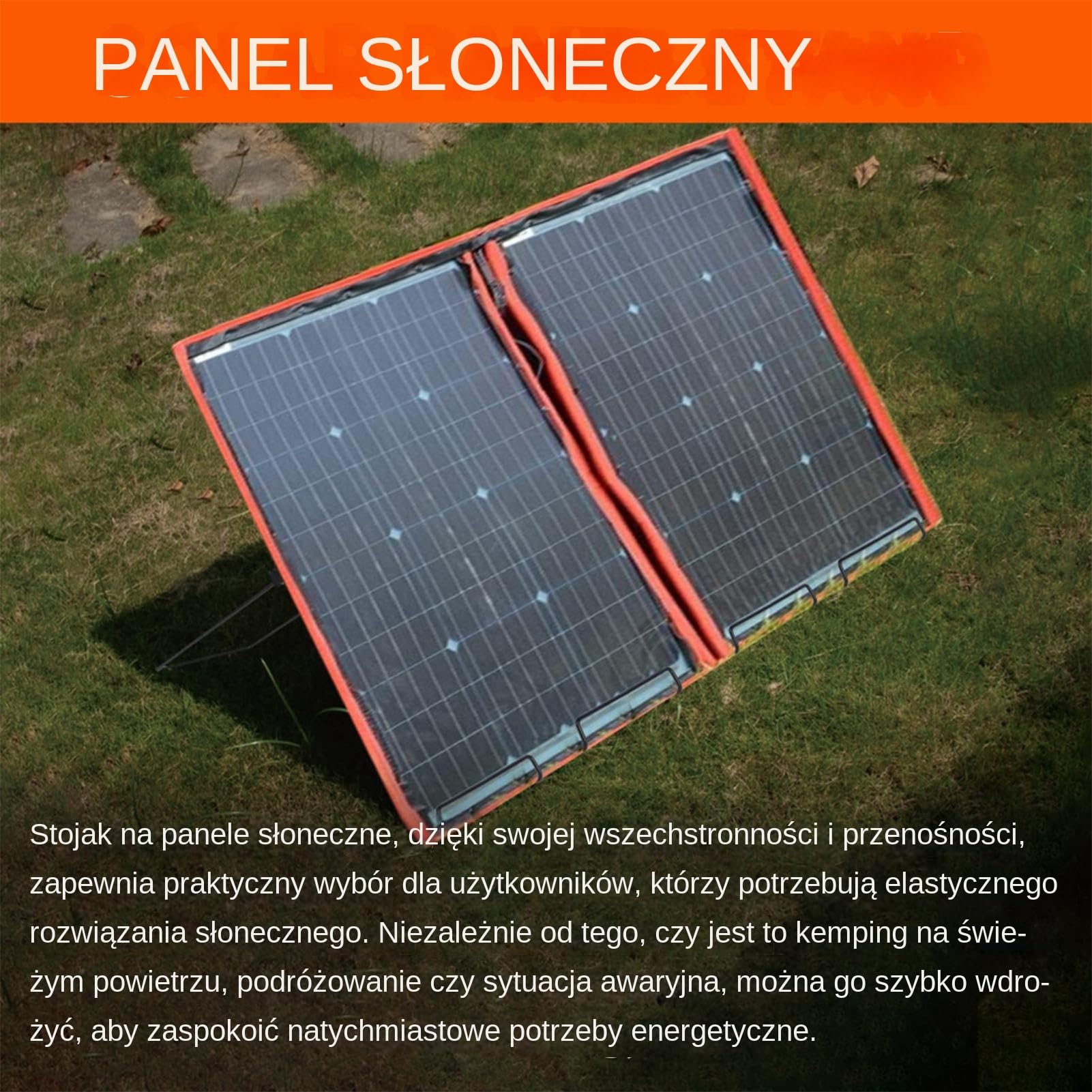 Stojak Naziemny Do Panel Słonecznych - Regulowany Uchwyt Montażowy do Panelu Słonecznego | Uchwyt z Nóżkami do Regulacji Pochylania Solidny Na Zewnątrz Składany Stelaż Przeznaczony do Wędrówek