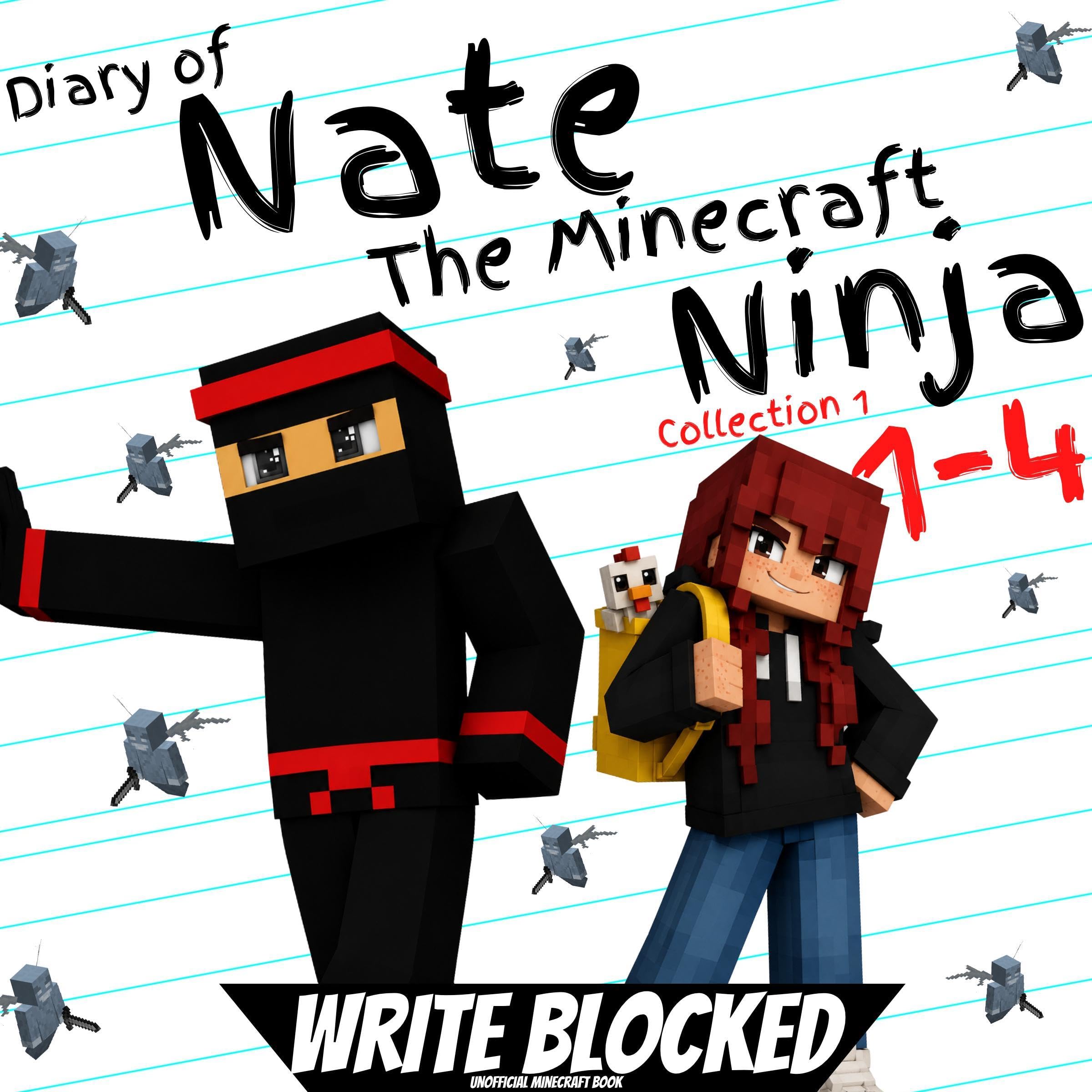 Cover art for Diary of Nate the Minecraft Ninja Collection, Books 1-4