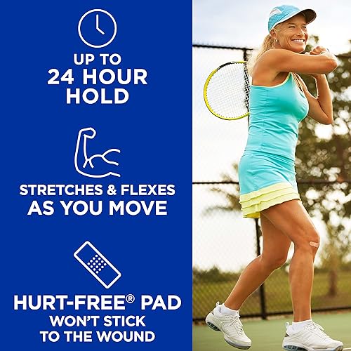 Miniatura 18 de Band-Aid - Vendas adhesivas de tela flexible para el cuidado de heridas y primeros auxilios, varios tamaños, 100