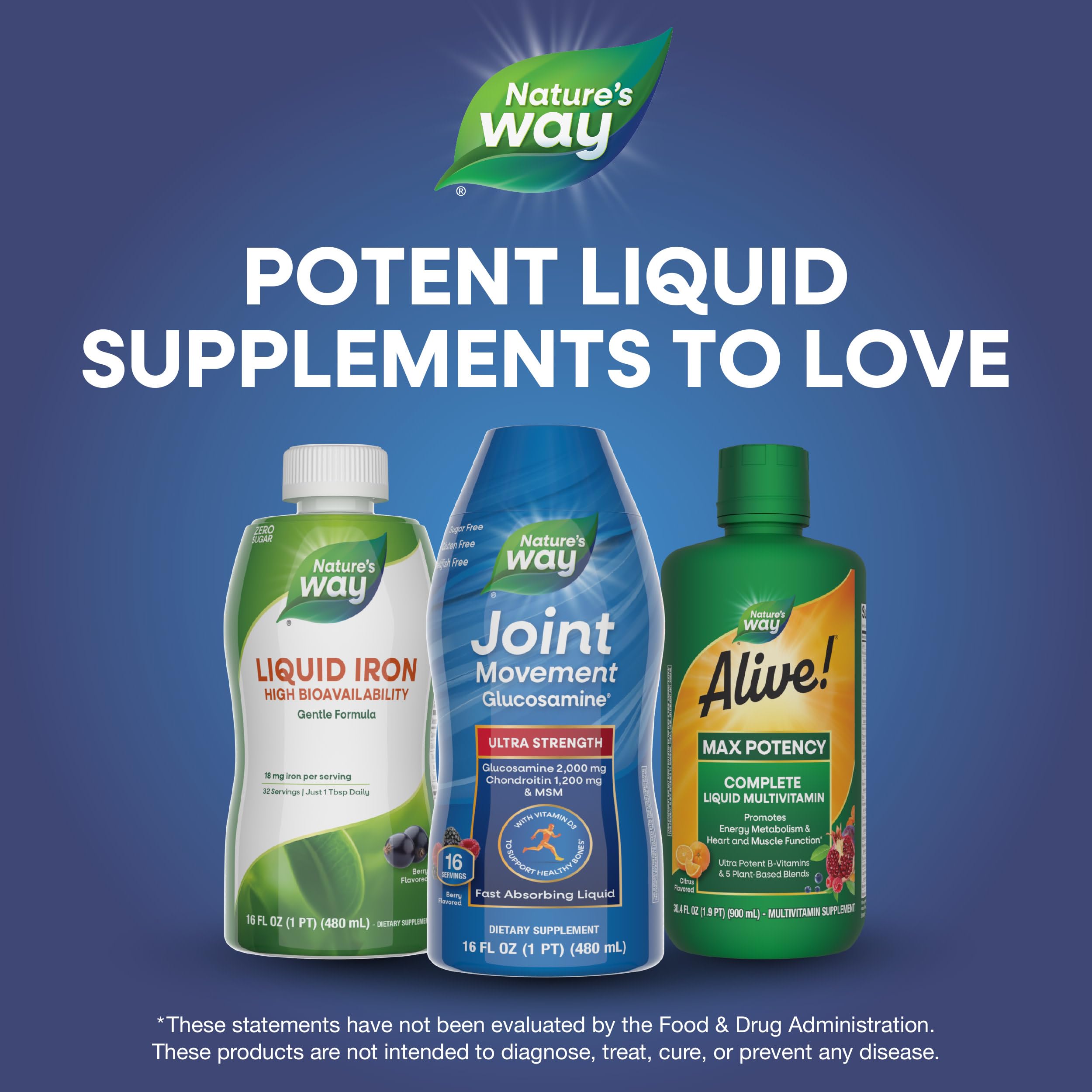 Nature's Way Joint Movement Glucosamine Liquid, Chondroitin, Berry, 16 oz — Amazon image 8