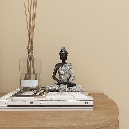 Miniatura 7 de 8 Pulgadas Estatua Paz Armonía Thai Buda meditando.