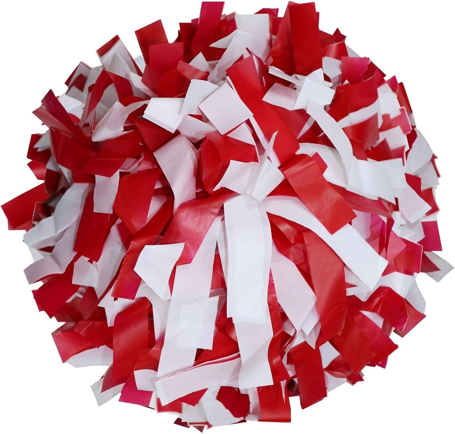 Danzcue 1 Pair 6 Inches Plastic Cheerleading Pom Poms with Dowel Handle