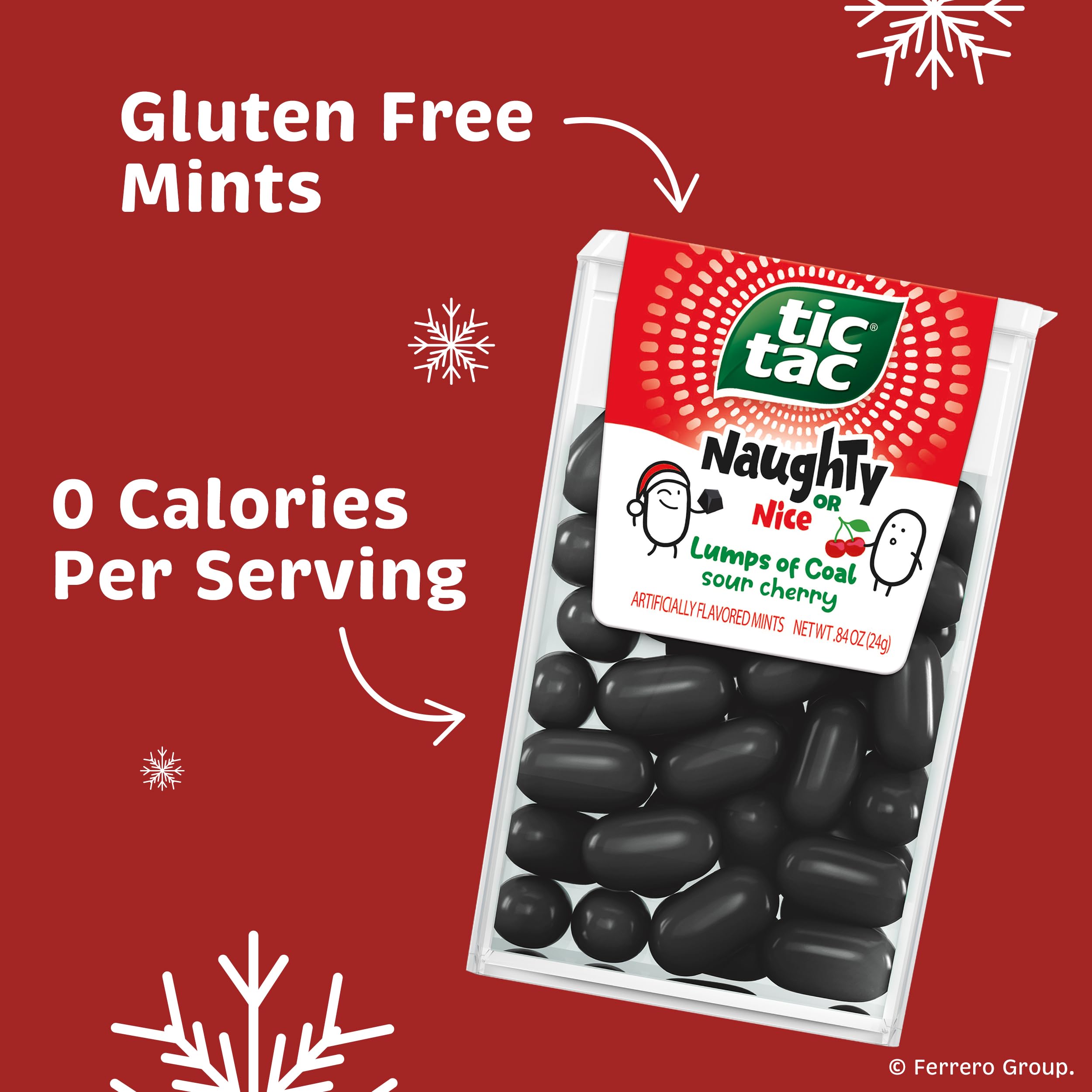 Amazon.com : Tic Tac Naughty or Nice Lumps Of Coal Sour Cherry 