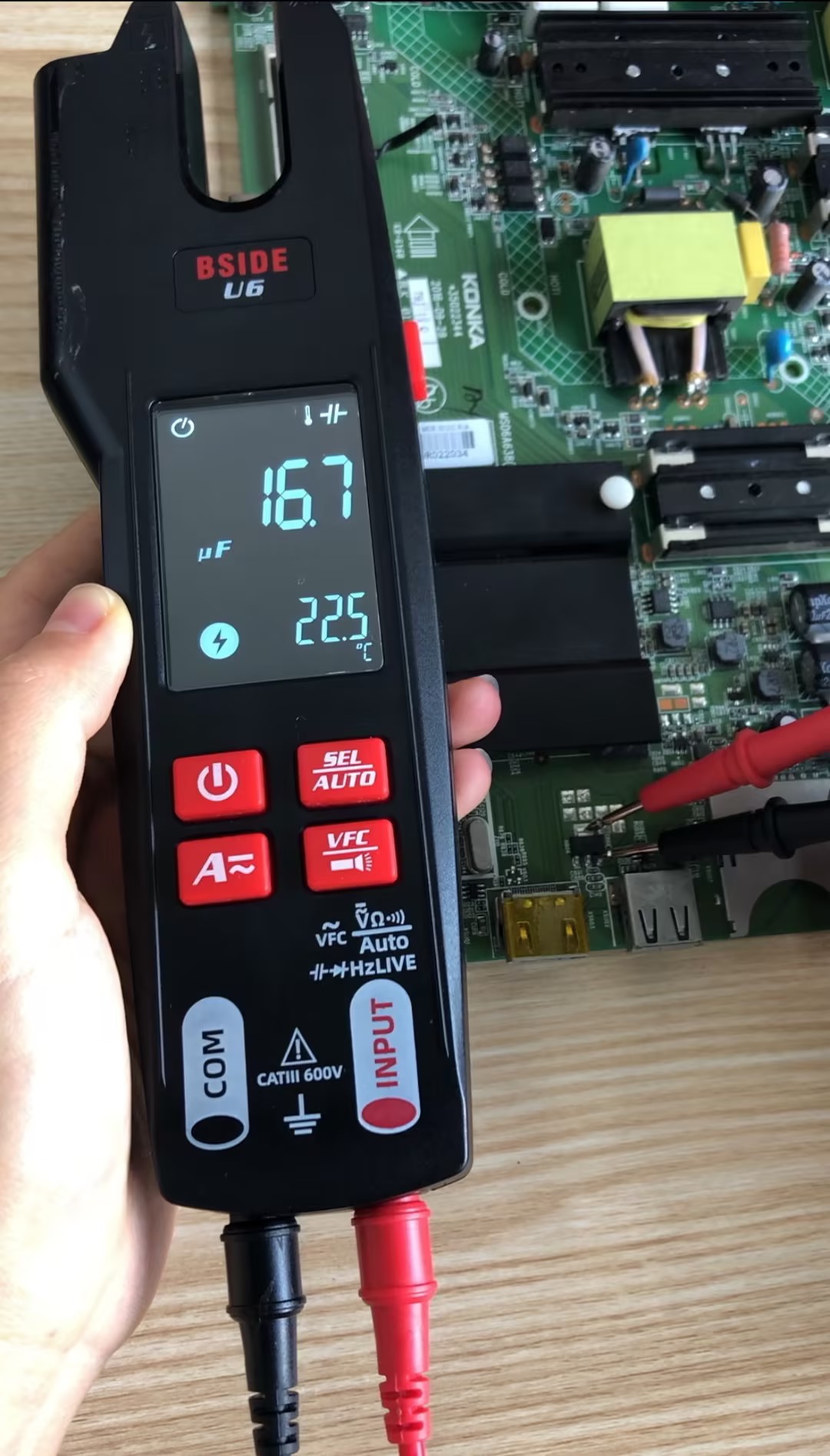 BSIDE U6 Electric Tester With Infrared Thermometer Clamp Ammeter - View #8