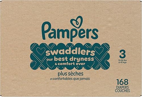 Miniatura 18 de Pañales Pampers Swaddlers, talla 3 (5.9-11.8 kg), 168 unidades, absorbentes, mantiene al bebé seco y cómodo, pañal desechable seguro para la piel