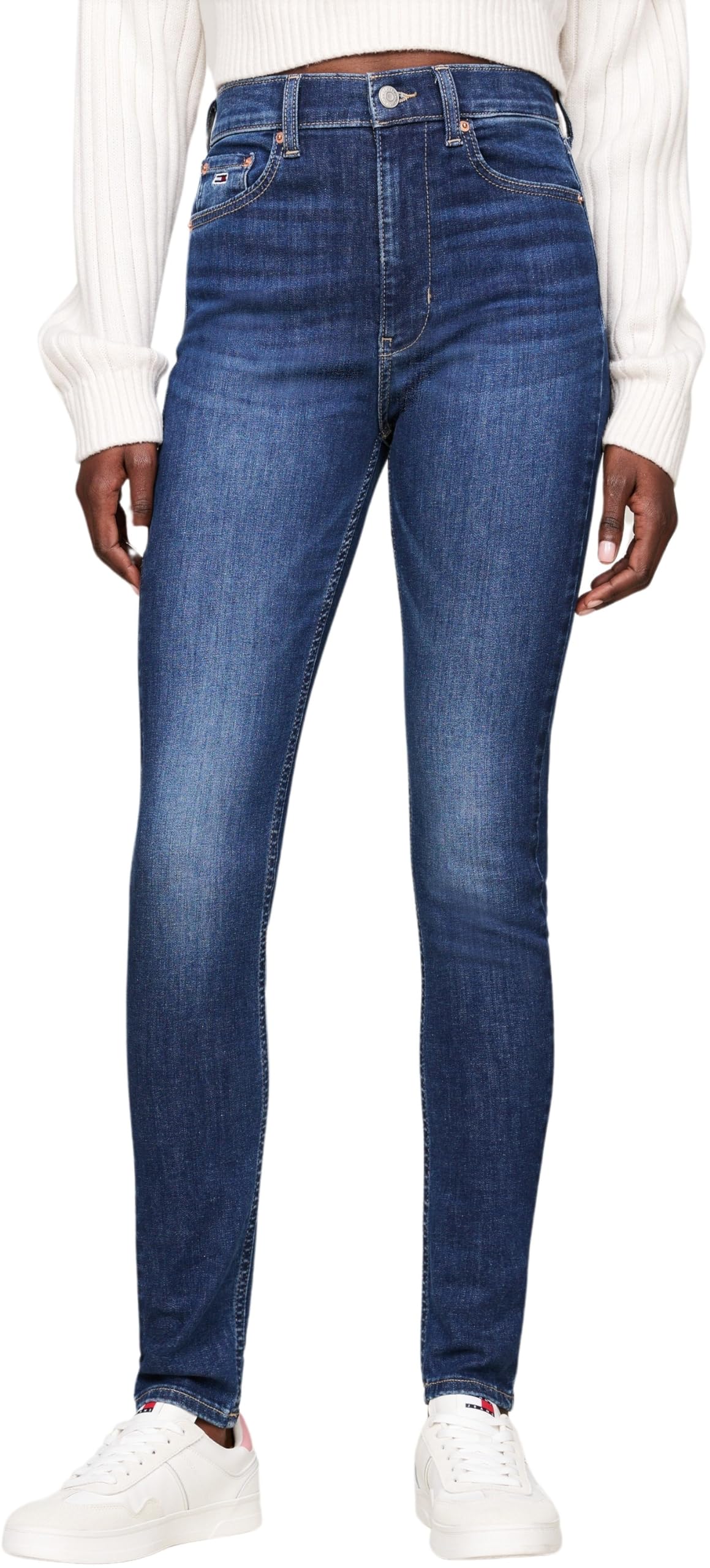Tommy Jeans Donna Jeans Sylvia Skinny Fit, Blu (Denim Dark), 31W/30L-image
