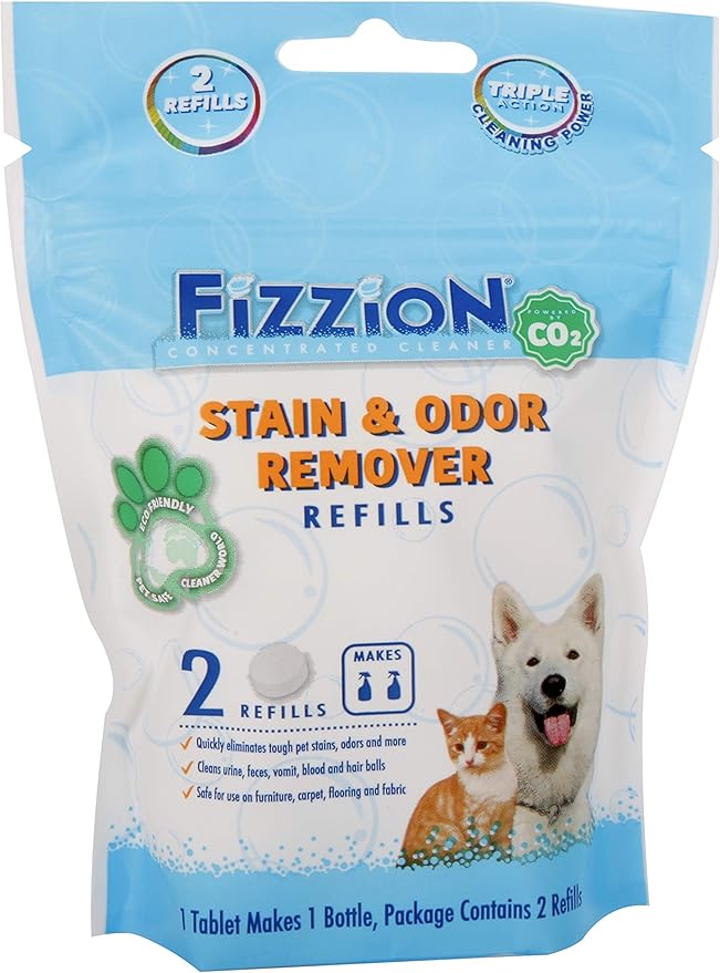 Fizzion Pet Stain and Odor Remover (2 Tablets) Pet Supplies