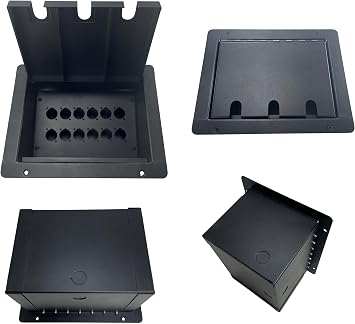 PROCRAFT FPPU-12X-BK Recessed Stage Pocket/Floor Box with 12 ""D Punches