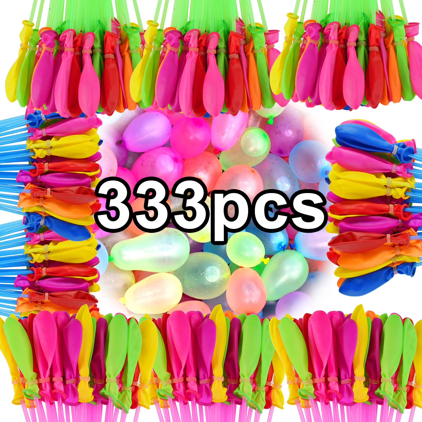 Lot De 6 Ballons à Eau Réutilisables Auto-scellants à Replissage