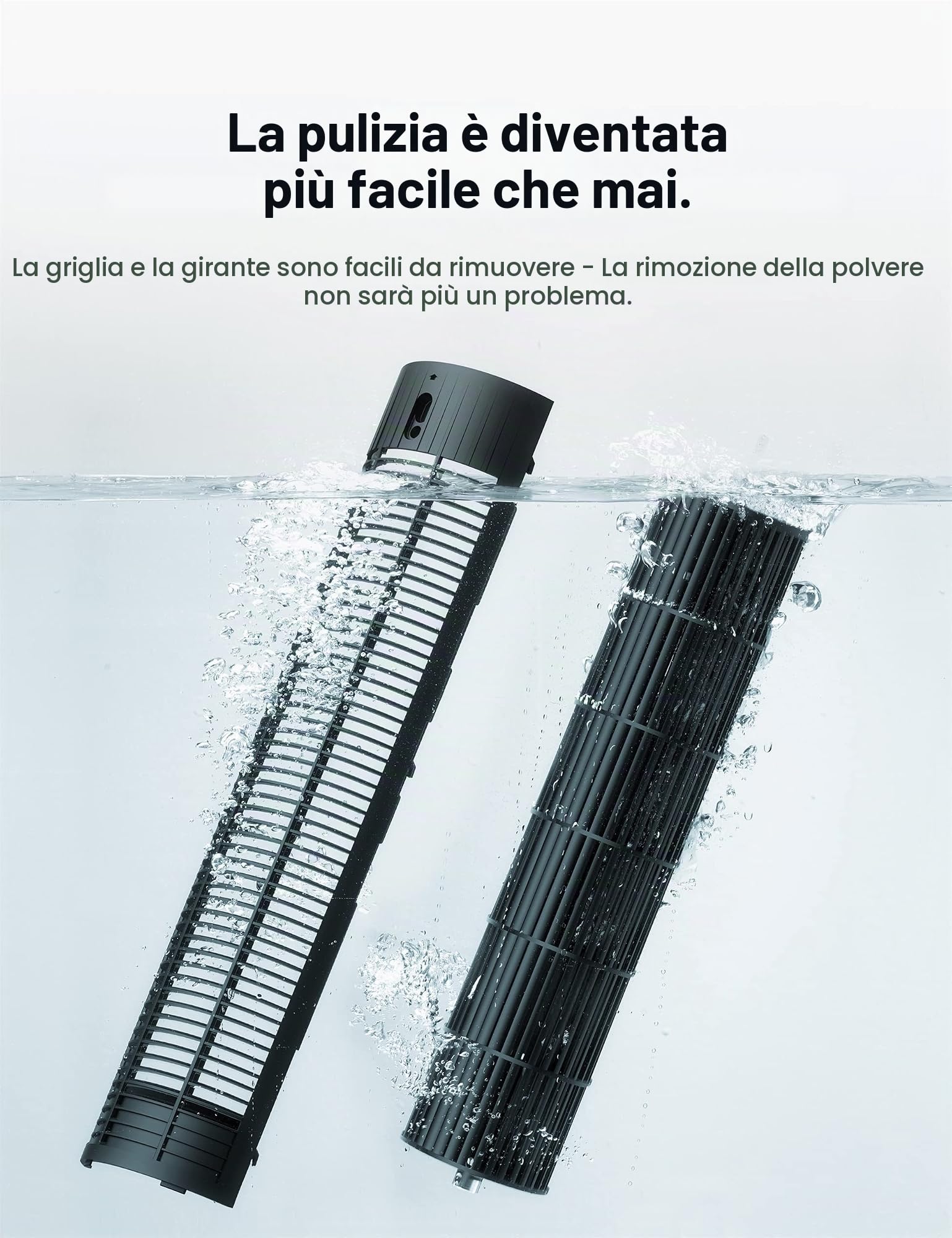 Dreo 20dB Ventilatore a Torre 92 cm, Ventilatore a Colonna Silenzioso per la Camera da Letto, con Telecomando, Potente 7.6 m/s, 4 Modalità, 4 Velocità, Oscillazione a 90°, Timer da 1 a 8 ore, Display