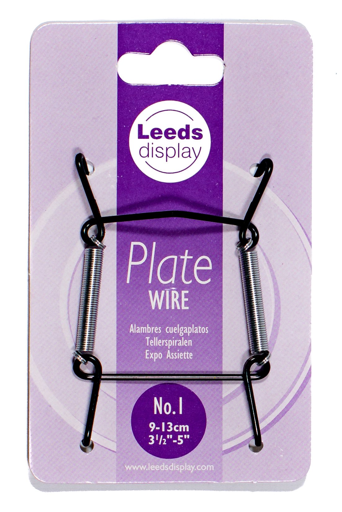 Leeds Display Black : Pw10bkl : Wire Plate Hanger No.1 : : 9-13Cm/ 3.5-5 Inch