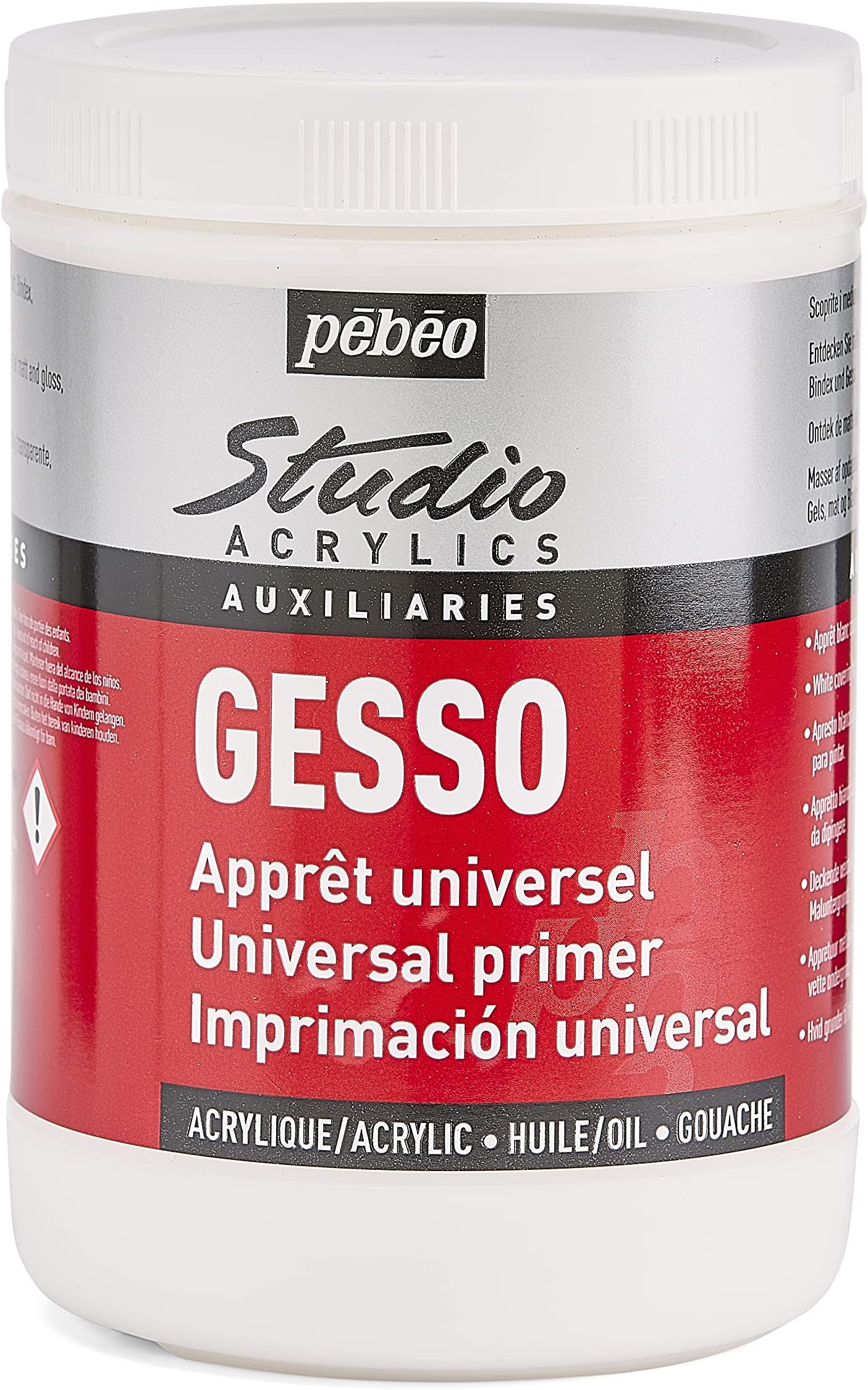 Studio 524122 Acrylic Gesso 1 litre