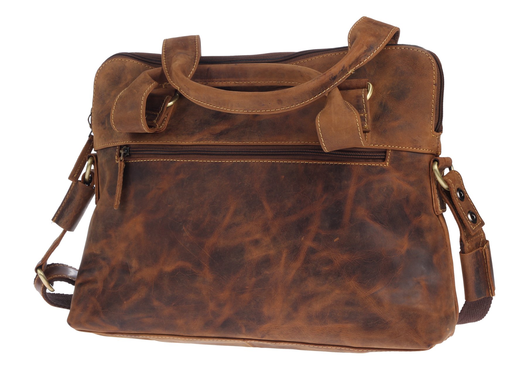 Greenburry Vintage Umhängetasche Henkeltasche 37x8x26cm